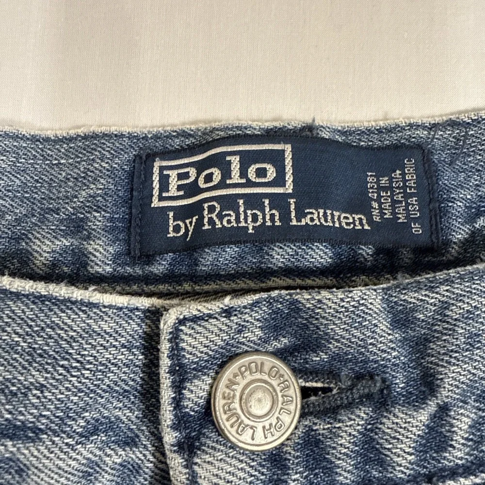 JEANS STRAIGHT Polo Ralph Lauren Men's 36x30 Blue Hampton Relaxed Leg Denim